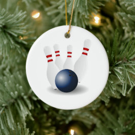 Julgransprydnad för bowling keramik