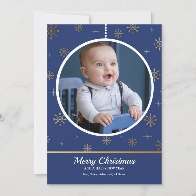 Julgransprydnad Foto Julkort (Framsida)