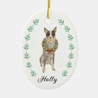 Julgransprydnad i Heeler-ras Keramik