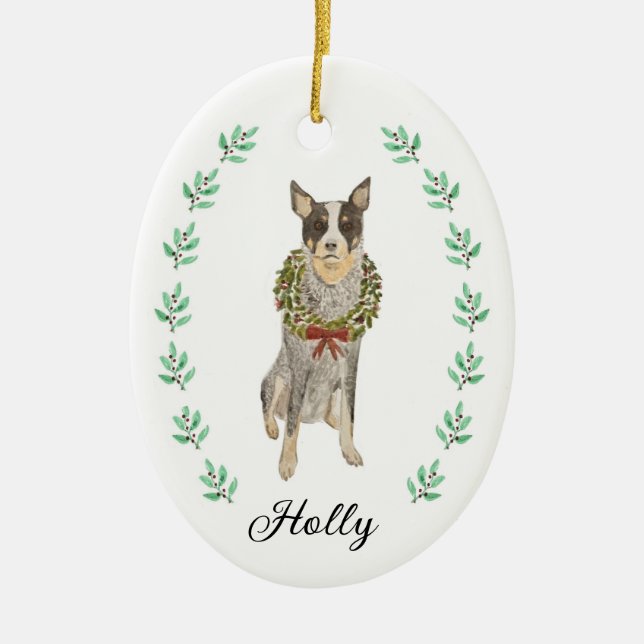 Julgransprydnad i Heeler-ras Keramik (Framsidan)