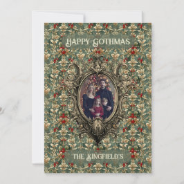 Julgransprydnad i victoriansk stil med vinterbär f julkort