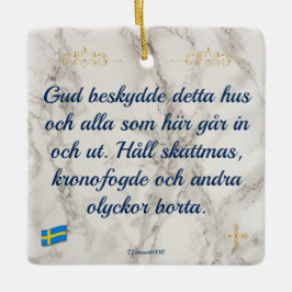 Julgransprydnad Keramik — Gud beskydde