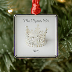 Julgransprydnad Krona Metall