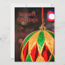 Julgransprydnad med diamantmönster julkort