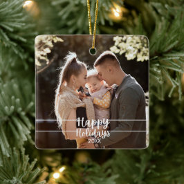 Julgransprydnad present | Anpassad familjefoto Keramik
