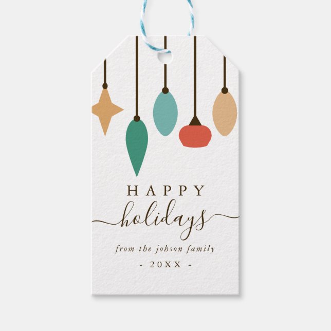 Julgransprydnader jul presentetikett (Framsidan)