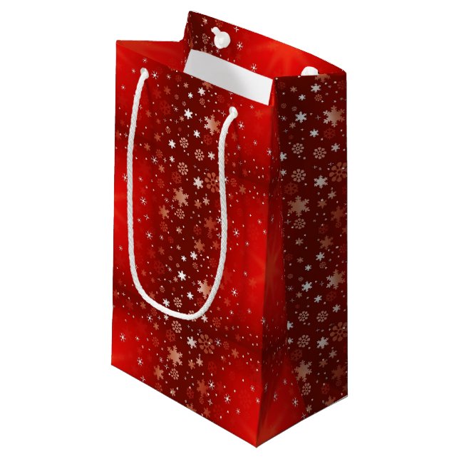 JULGRANSPRYDnader SNÖFLINGOR RÖDA (Framsidan Vinklad)