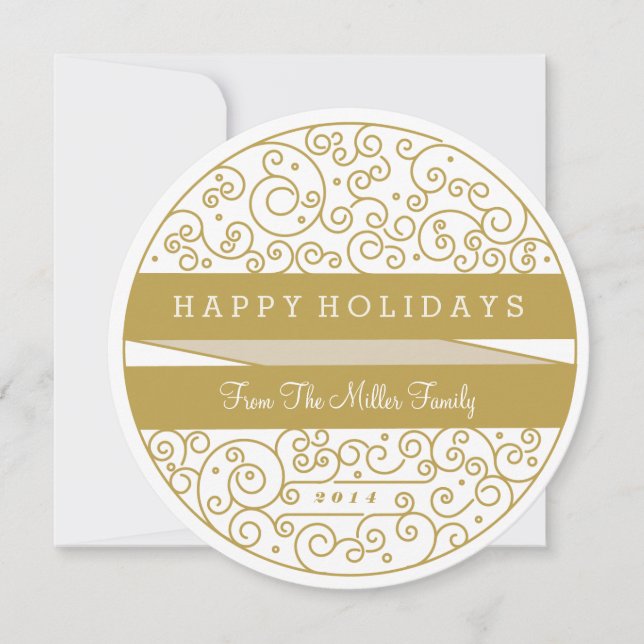 Julgransprydnads Fotokort Julkort (Framsida)