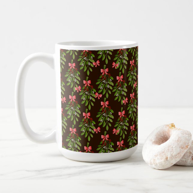 Julgransris - Kaffe Mugg (Med munk)