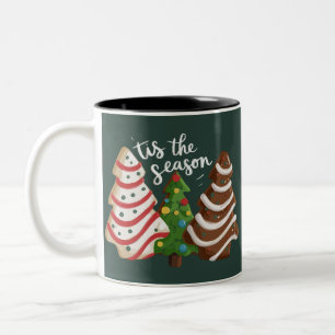 Julgranstårta Tis The Season Xmas Högtid Två-Tonad Mugg