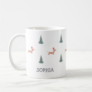 Julgranstativ Mops Mönster Kaffemugg