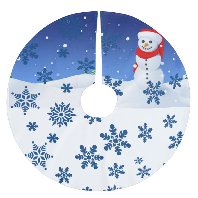 Julgransträd duk julgransmatta borstad polyester (Framsidan)