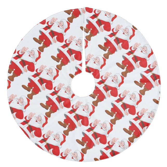 Julgransträd duk/Santa Julgransmatta Fleece (Framsidan)