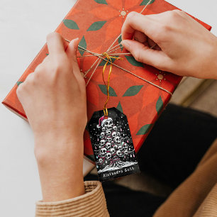 Julgransträd Pyjamas Skelett Julhatt Presentetikett