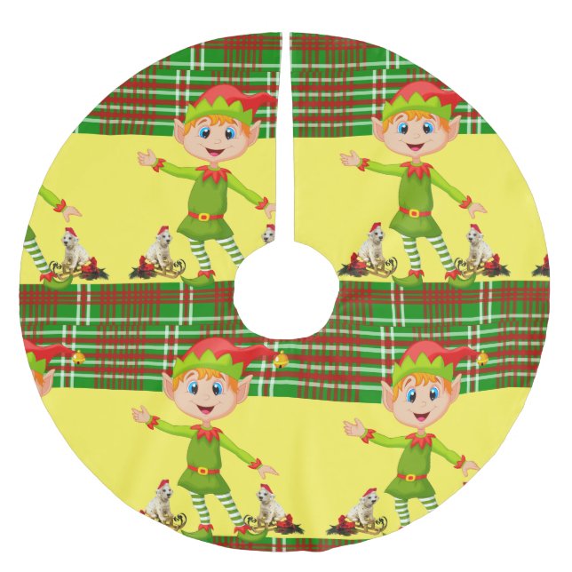 Julgranströja Julgransmatta Borstad Polyester (Framsidan)