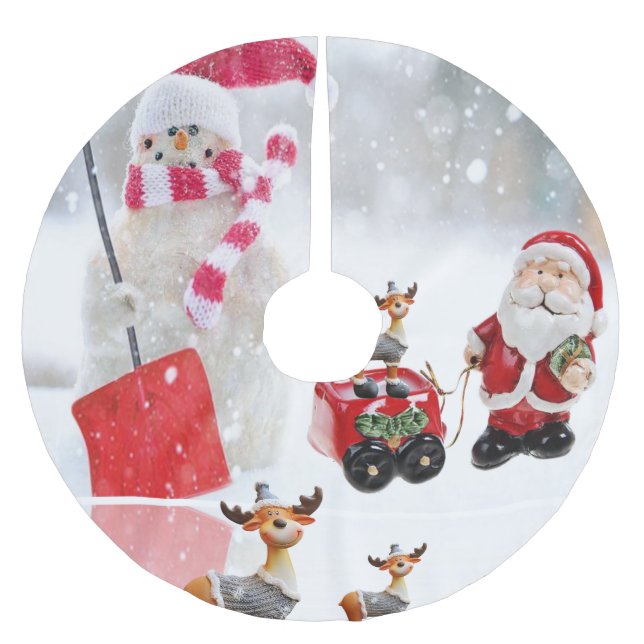 Julgranströja Julgransmatta Borstad Polyester (Framsidan)