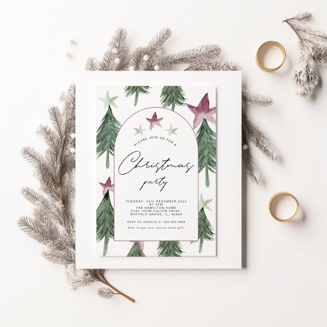 Julgransvalvet Julfest inbjudan (Skapare uppladdad)