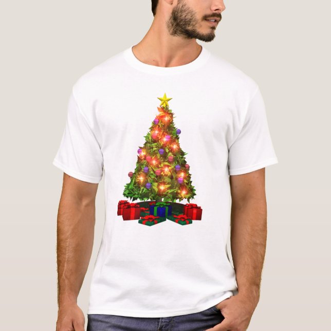 Julgrant-skjorta T Shirt (Framsida)