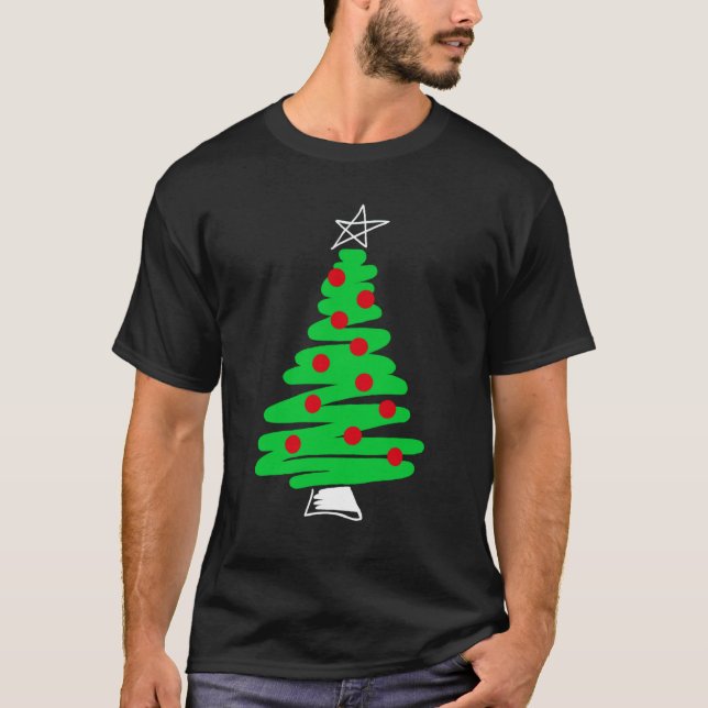 Julgrant-skjorta Tee Shirt (Framsida)