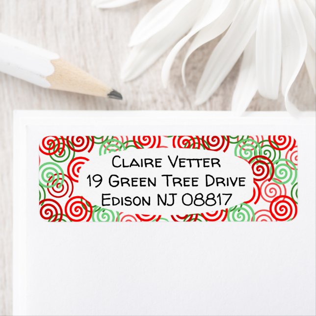 Julgranulat Returadress Etikett (Insitu)