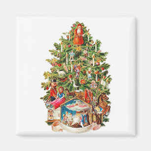 Julgranvintagemagnet Magnet