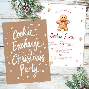 Julgrattis Cookie Exchange-inbjudan Julkort