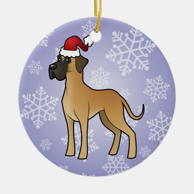 Julgreat dane julgransprydnad keramik (Framsidan)