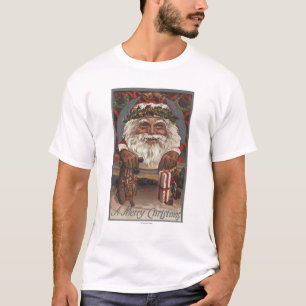 JulGreetingBig Santa huvud Tröja