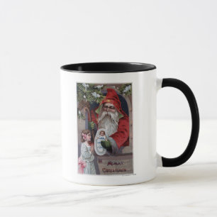 JulGreetingSanta ge docka Mugg