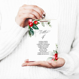 Julgrey-Bordsnummer 4 Sittdiagram Inbjudningar