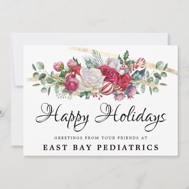 Julgrey Holiday Greetings Postkort Julkort (Framsida)