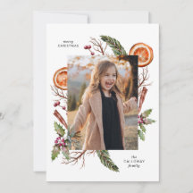 Julgrey Photo Helgdag Card