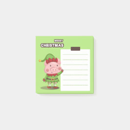 Julgris Tomte Post-It-lappar Post-it Block