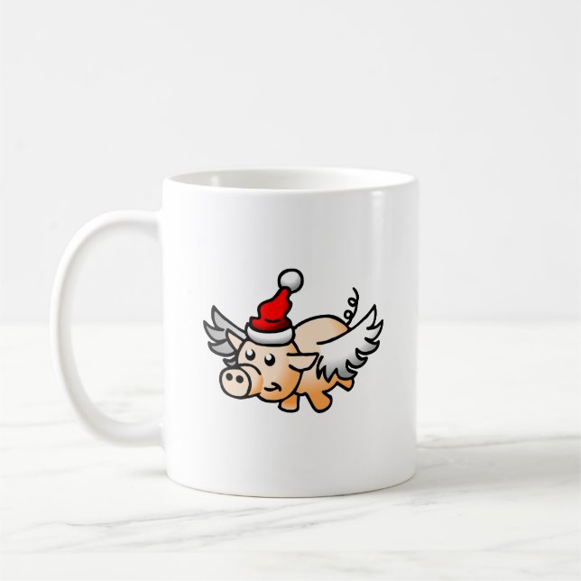 Julgrisens vackra vingar kaffemugg (Vänster)