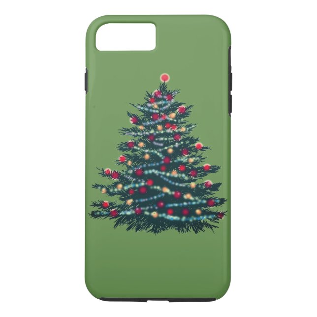 Julgrön Bakgrunds Case Case-Mate iPhone Skal (Baksida)