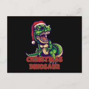 Julgrön dinosaurie Dinosauriedesign Vykort
