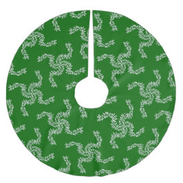 Julgrön krans, juldekoration julgransmatta borstad polyester