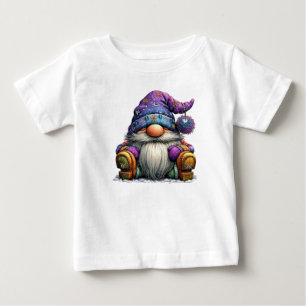 Julgrön mössa för barn i t-shirt