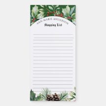 Julgrönsak Shopping Notepad
