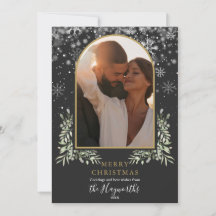 Julgrönt guld Arch Foto