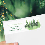 JulGrönten Winter Forest Fir Träd Namn Returadress Etikett<br><div class="desc">Julvattnets Grönt Winter Forest Fir Träd Namn & Return-adressetikett.</div>