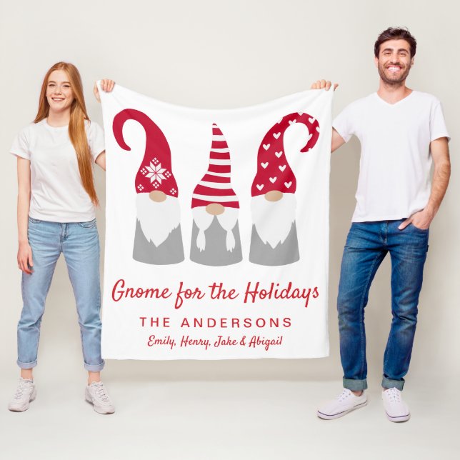 Julgrum för Personligen Helgdagar Fleecefilt (På plats)