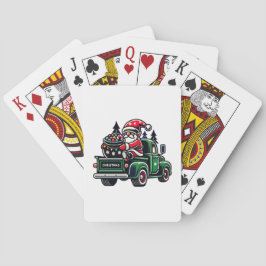 Julgrum på Pickupa Lastbil Casinokort