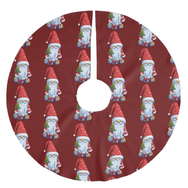 Julgrumling-gonk i en sluten kontur julgransmatta borstad polyester (Framsidan)