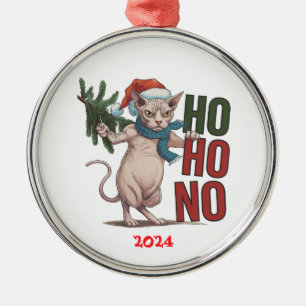 Julgrumpy Cat Ho Ho No Julgransprydnad Metall