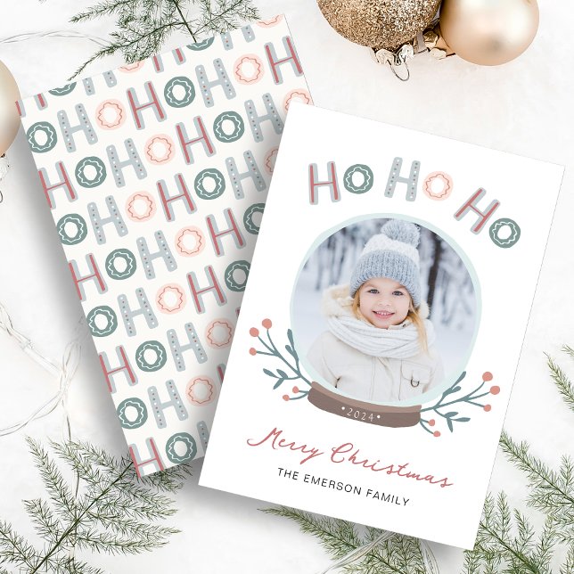 Julgrupkort Snö Julkort (Christmas Snow Globe Card
)