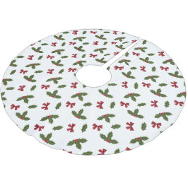 Julgrusanläggningen och rödbögar Mönster Julgransmatta Borstad Polyester