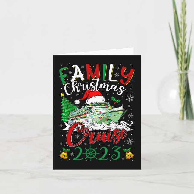 Julgruset 2023 Merry Cruisemas Boat Kort (Framsida)
