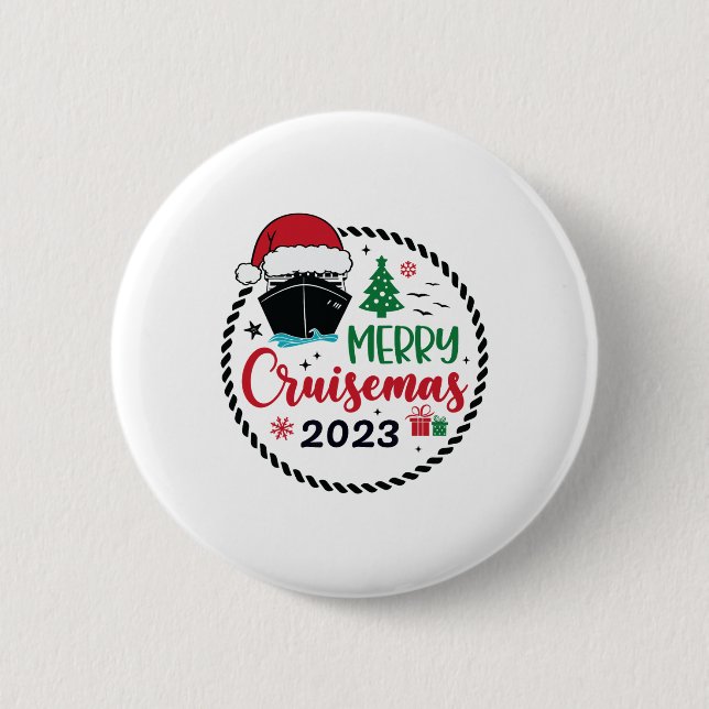 Julgruset 2023 Merry Cruisemas Julafton Knapp (Framsida)