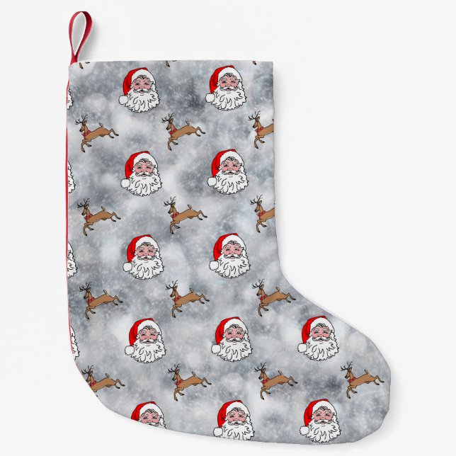 Julgruset i Santa & Rener Liten Julstrumpa (Framsidan)